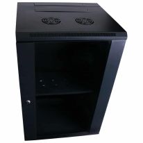 18RU 600mm Deep Wall Mount Cabinet + Swing Frame