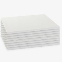 1.20m x 0.30m Shelves White Set of 8 (4 bays)